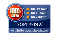 100 percent clean award from Softpedia: no spyware, no adware, no viruses